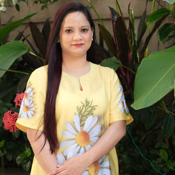 Yellow Flower Print Top